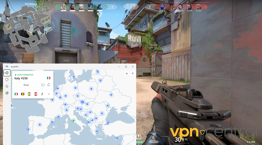 valorant with nordvpn