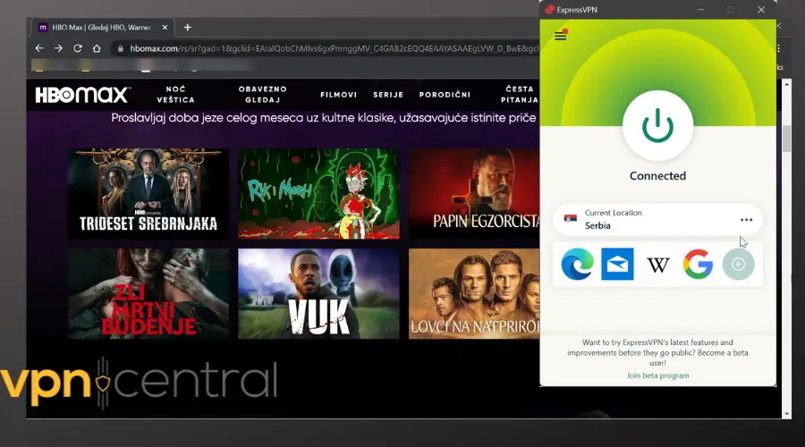 watching serbian tv in usa with ExpressVPN