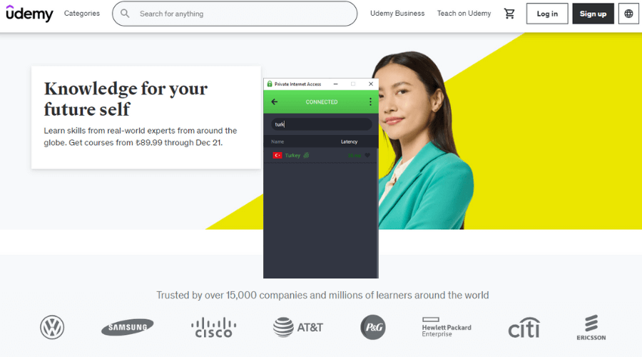 PIA VPN Turkey server