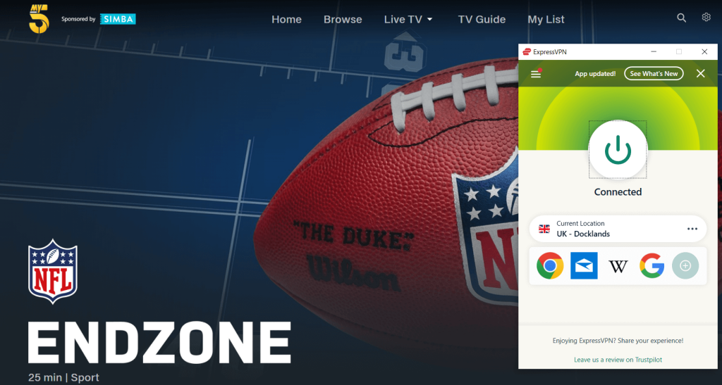 channel 5 unblocked with expressvpn