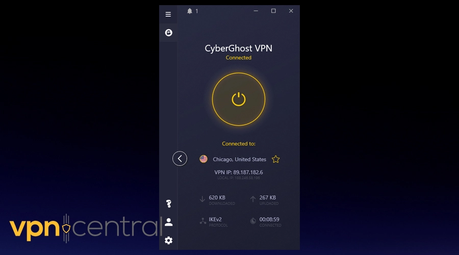 cyberghost us chicago
