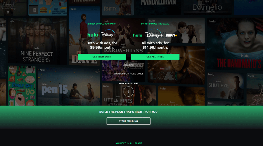 Hulu website