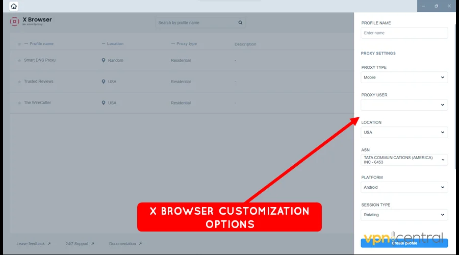 smartproxy x browser customizations