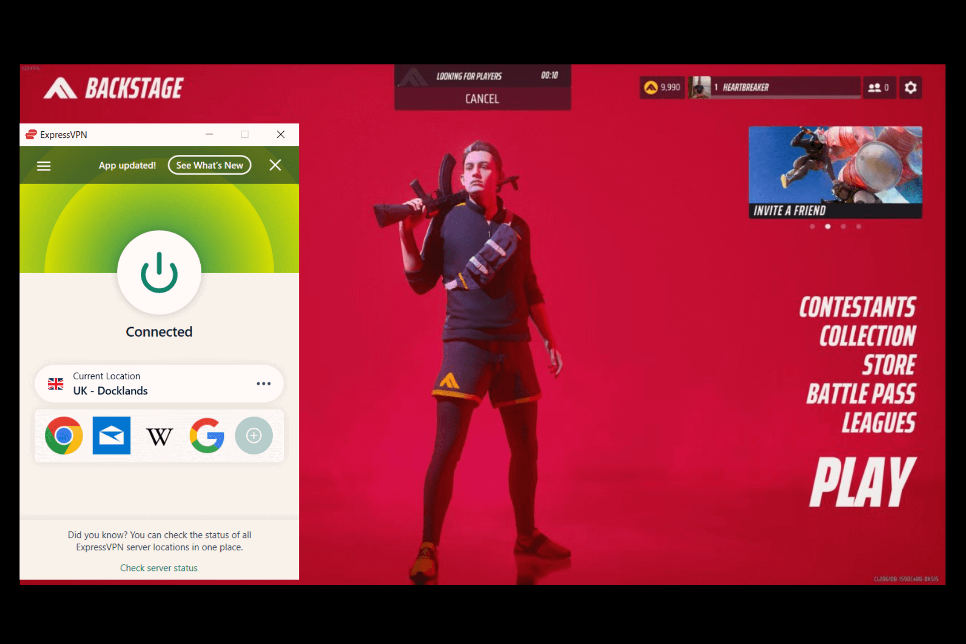 the finals working with expressvpn