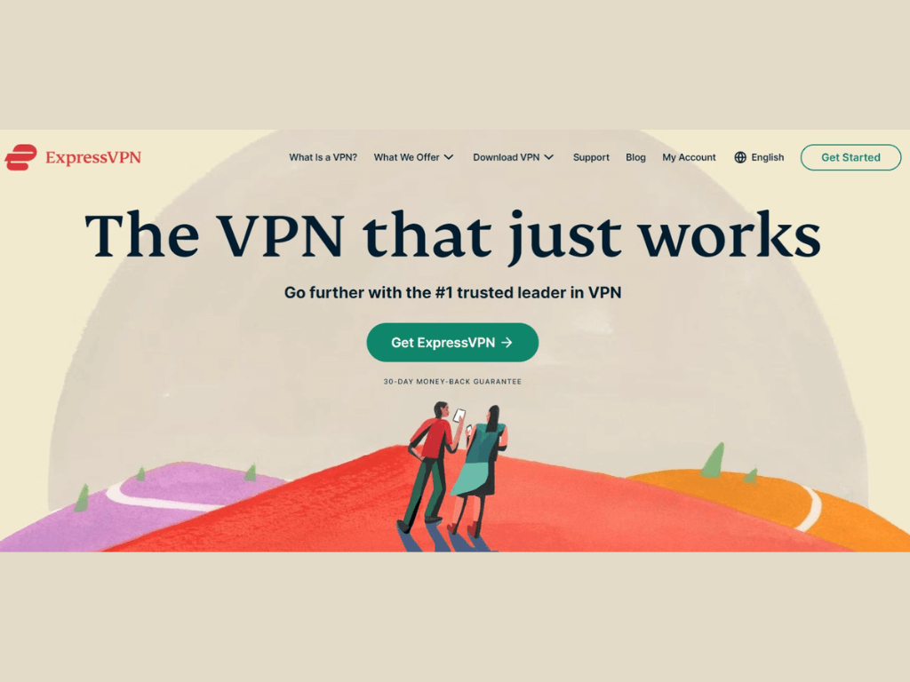 ExpressVPN homepage