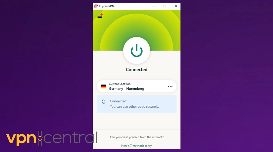 expressvpn nuremberg germany