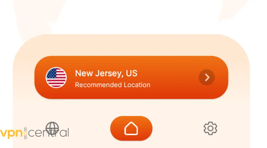 extreme vpn recommended location