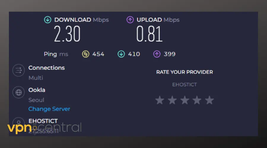 hola vpn korean server speed test
