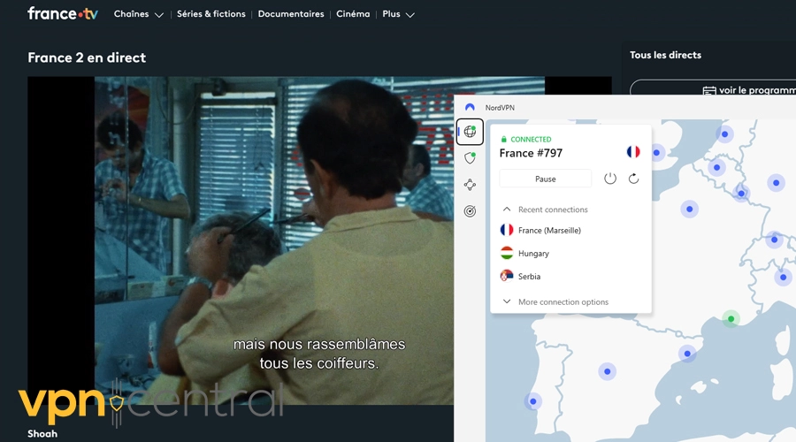 nordvpn france 2 direct