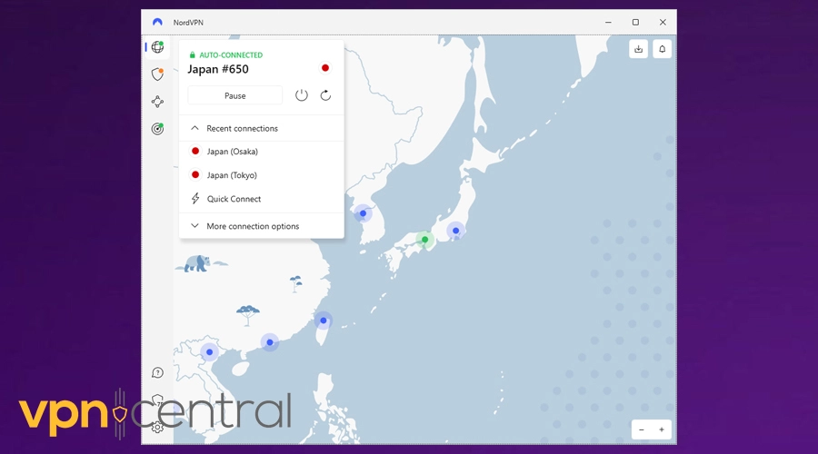 nordvpn osaka japan