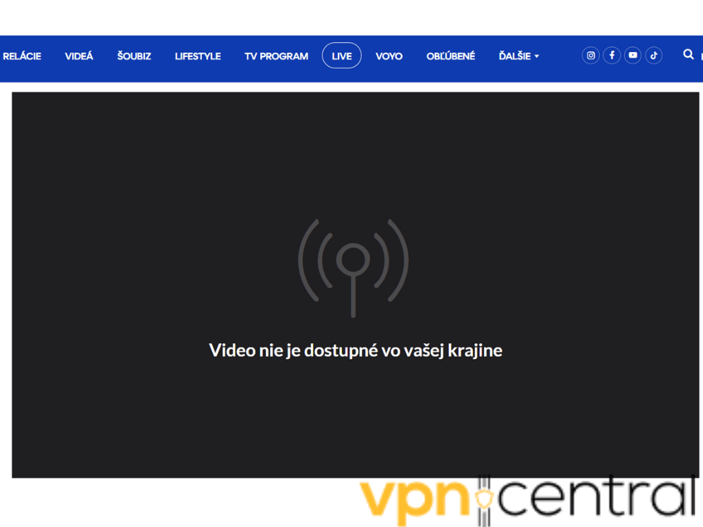 The video is not available in your country error