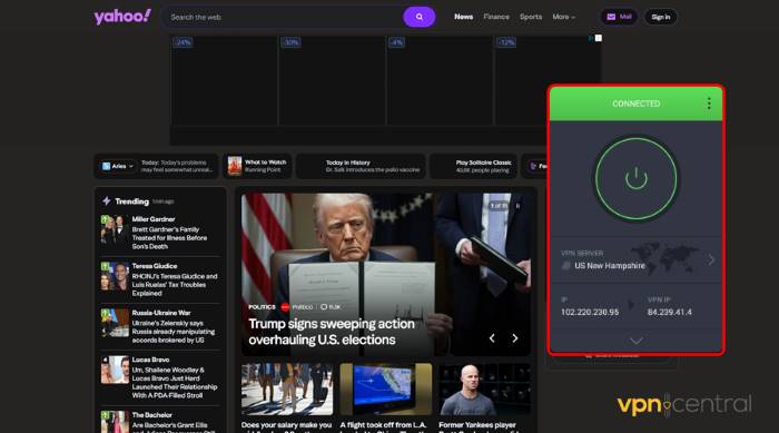 unblock yahoo in indonesia using a vpn