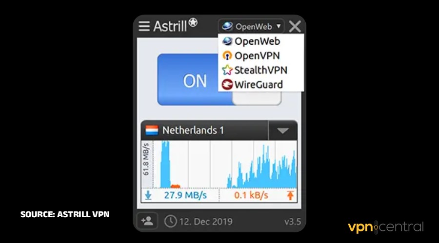 astrill vpn protocols