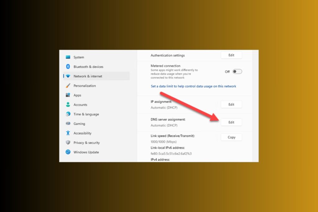 how to change dns in windows 10
