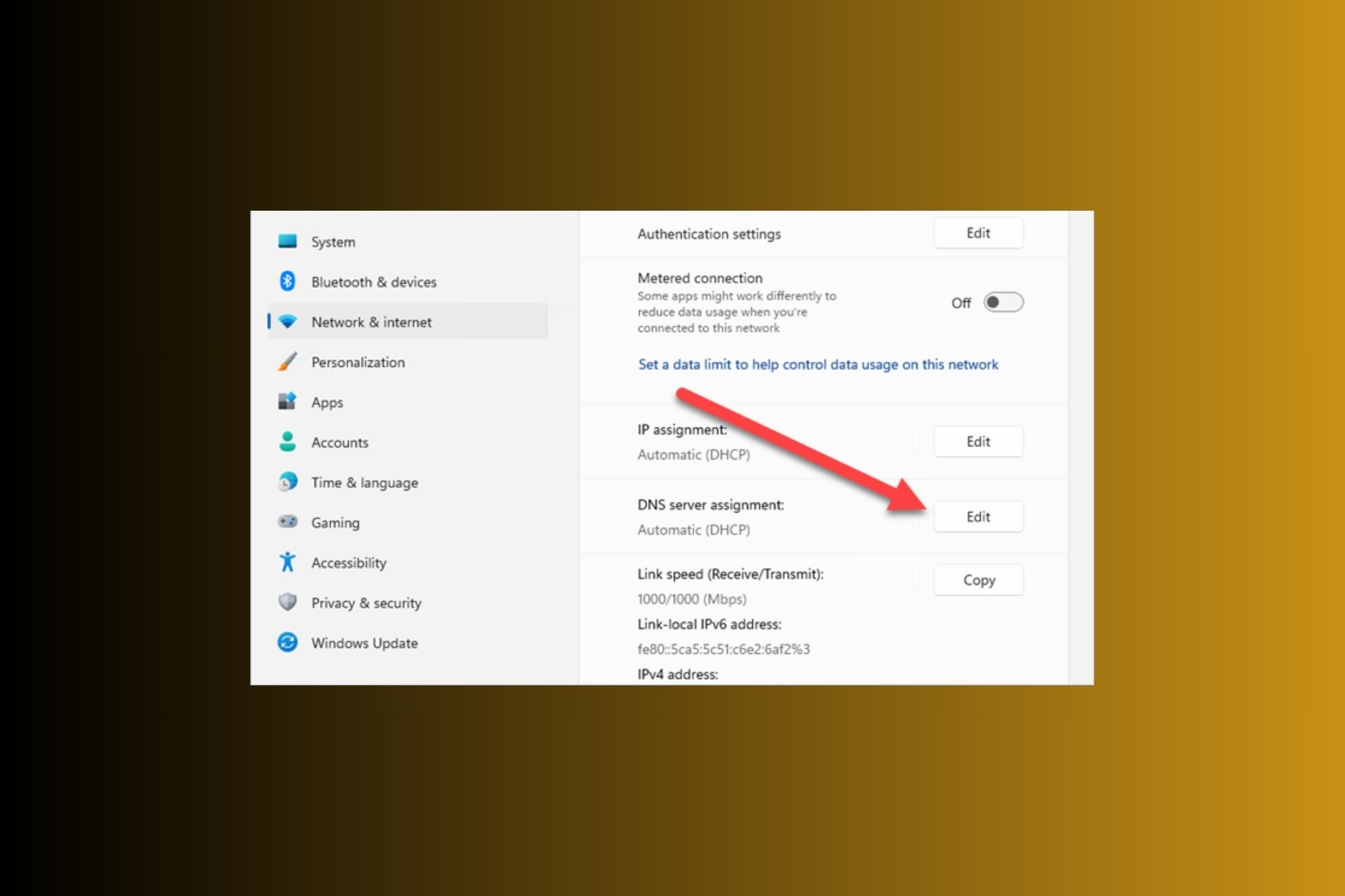 how to change dns in windows 10