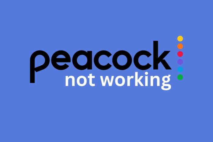 why is peacock not working