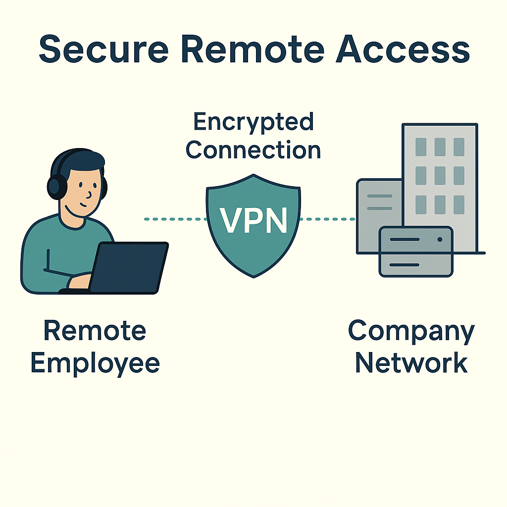 secure remote access diagram
