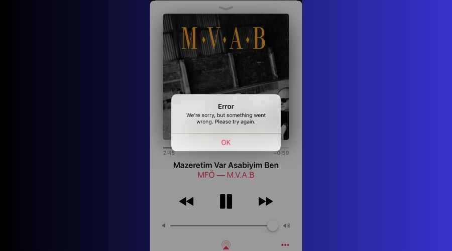 apple music something went wrong error when using vpn