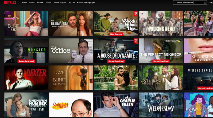 search love is blind reunion in netflix