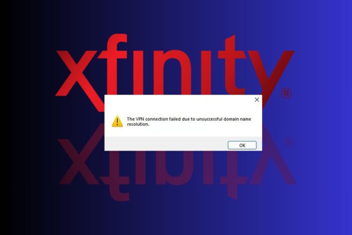 xfinity not working with vpn