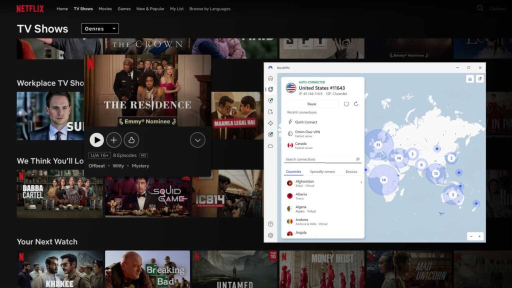 VPN for streaming service